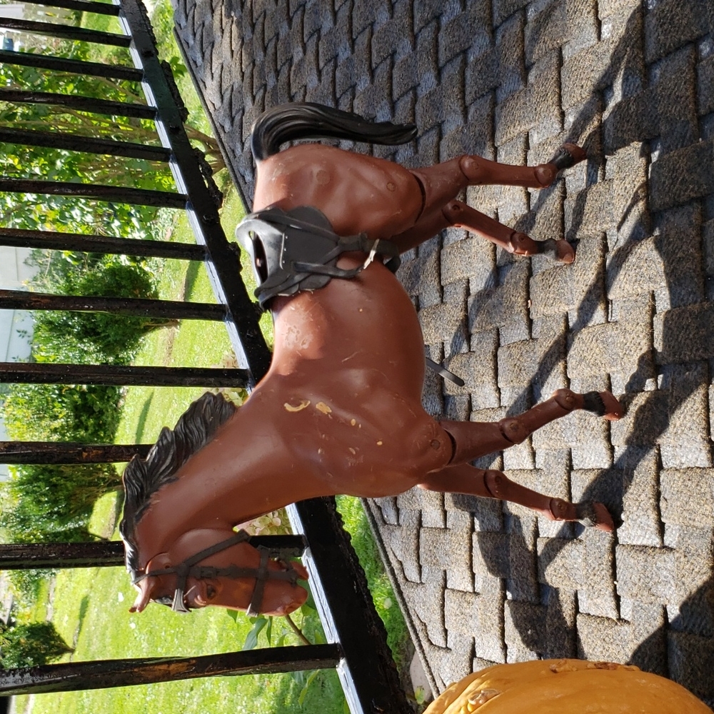 Louis Marx & Co. Vintage Toy Horse with Articulating Legs